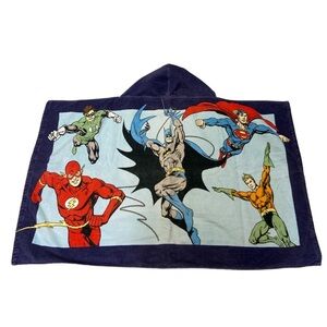 Pottery Barn Kids DC Universe Batman Hooded Towel Navy Blue